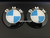 Blue & White Emblem Replacement with Painted Black Ring For U11 X1 (Hood + Trunk Set)