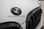 Black Real Carbon Fiber Emblem Replacement with Painted Black Ring For G87 M2 (Hood + Trunk Set)