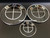 Gloss Black Emblem Replacement with Silver Ring for F22/F23/F30/F31/F32/F33/F36/F87 M2/F80 M3/F83 M4 (Hood + Trunk  Set)