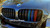 JBSPEED Dual Slat Gloss Black Grills with Metallic Painted M// Stripes for BMW F10/F11
