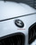 Black Real Carbon Fiber Emblem Replacement with Silver Ring For F40/G20/G30/G31/F90 M5 (Hood + Trunk Set)
