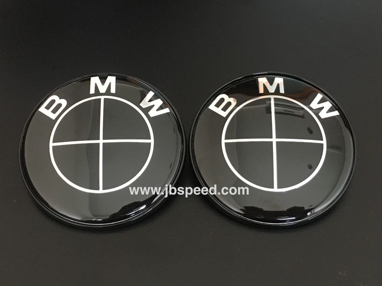 Gloss Black Emblem Replacement with Painted Black Ring For F20/F21/F10/F11/F10 M5/F82 M4 (Hood + Trunk Set)