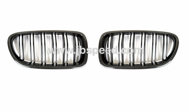 CARBON FIBER DUAL-SLATS FRONT GRILLES - F30/F31
