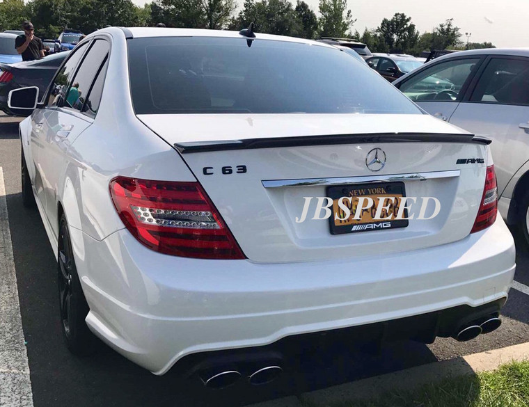 JBSPEED Vorsteiner (Type 2) Carbon Fiber Trunk Spoiler For Mercedes Benz W204/C63 Sedan