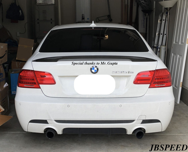 JBSPEED High Kick Carbon Fiber Performance Trunk Spoiler for BMW E92/E92 LCI