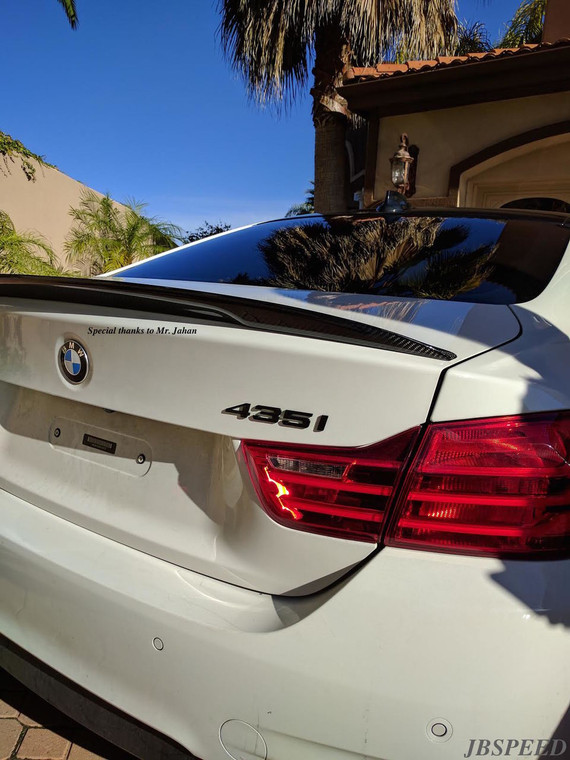 JBSPEED Carbon Fiber Performance Trunk Spoiler for BMW F32