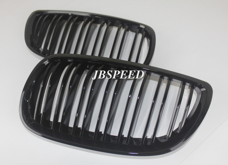 JBSPEED Dual Slat Gloss Black Grills Replacement for BMW E9x M3 (In Stock)