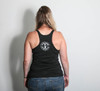 Back view of Strong Athletic Badass Awesome Mom Full Length Heather Black Racerback Tank with Black and White Ink. We print this design on Bella Canvas 8430. #strongathletic , #strongathleticmom , #strongmom , #stongmoms , #momswholift , #stronglikemom , #mom , #momlife , #momblogger , #momstrong , momstrongfitness