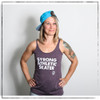 This is the front of the Strong Athletic Skater Full Length racerback Tank Top Created by Strong Athletic. We created this tank as a way for skaters all around the world to make a statement about being a skater. We print this design on Bella Canvas 8430. #strongathletic , #strongathleticskater , #rollerderby , #strongskater , #rampskater , #rampskating
