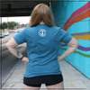 This is the back of the Strong Athletic Mom T-Shirt in Deep Heather Teal with White Ink. We adore everything about this t-shirt, including the Strong Athletic logo, which is in bold ink right in the center of the back. Strong Moms are everywhere and we adore them! Looking for a gift for Mother's Day or a way to tell the badass mom in your life that you appreciate her? We print this design on Bella Canvas 3001CVC. All Bella products are produced in W.A.R.P. Certified facilities. This t-shirt is a favorite Mother's Day gift!