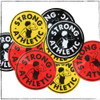 Looking for a few stickers to put on your water bottle, your reusable coffee mug or your mirror at home to remind you how strong and athletic you are? When you add stickers on to your order now, you can save a few bucks off the regular price.  Stickers will come in either black, red or yellow. 