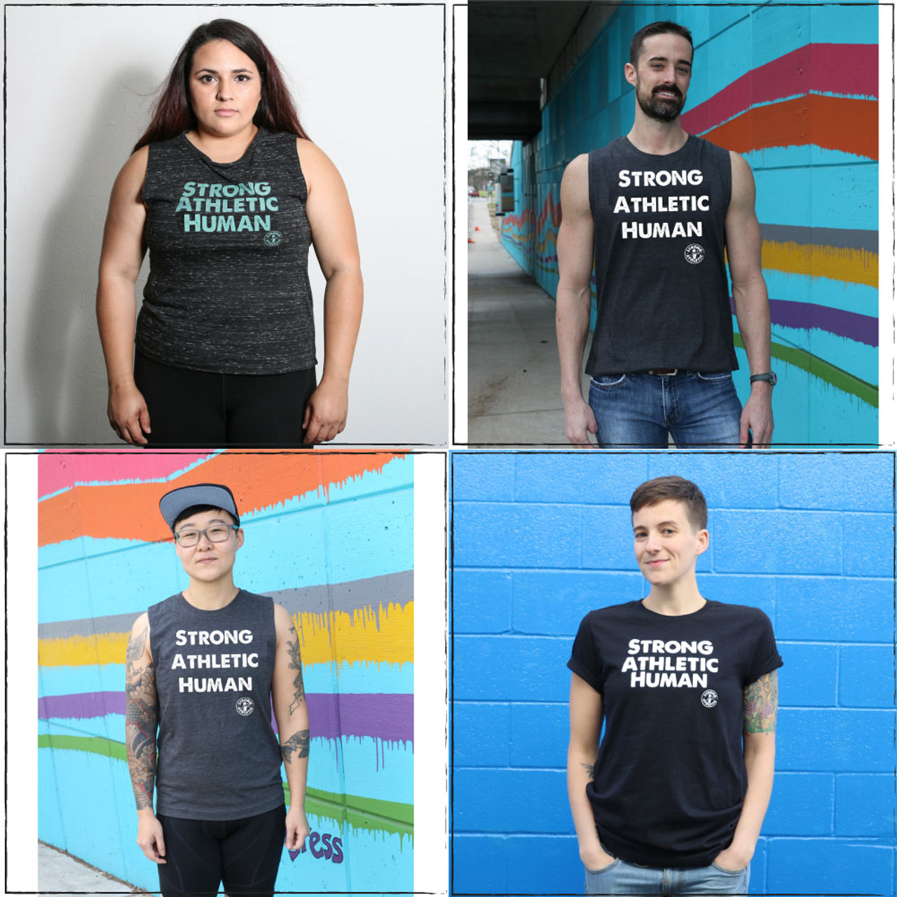 Shirts for Inclusion in Sports the Strong Athletic Human