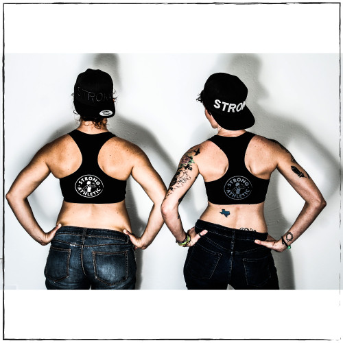 The Perfect Racerback Heather Grey Sports Bra for Strong Humans