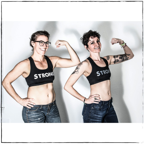 Sold Out! Our Super Cute Black Sports Bra with the Word Strong