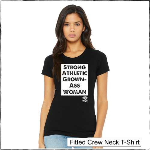 Feminist Tees for Outspoken Women the Grown-Ass Woman Shirt by Strong  Athletic