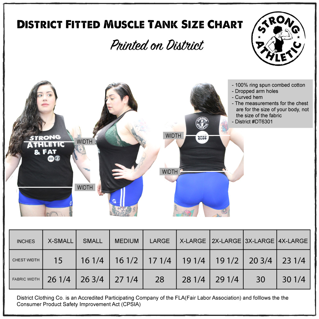 Womens Size Guide - Muscle Nation