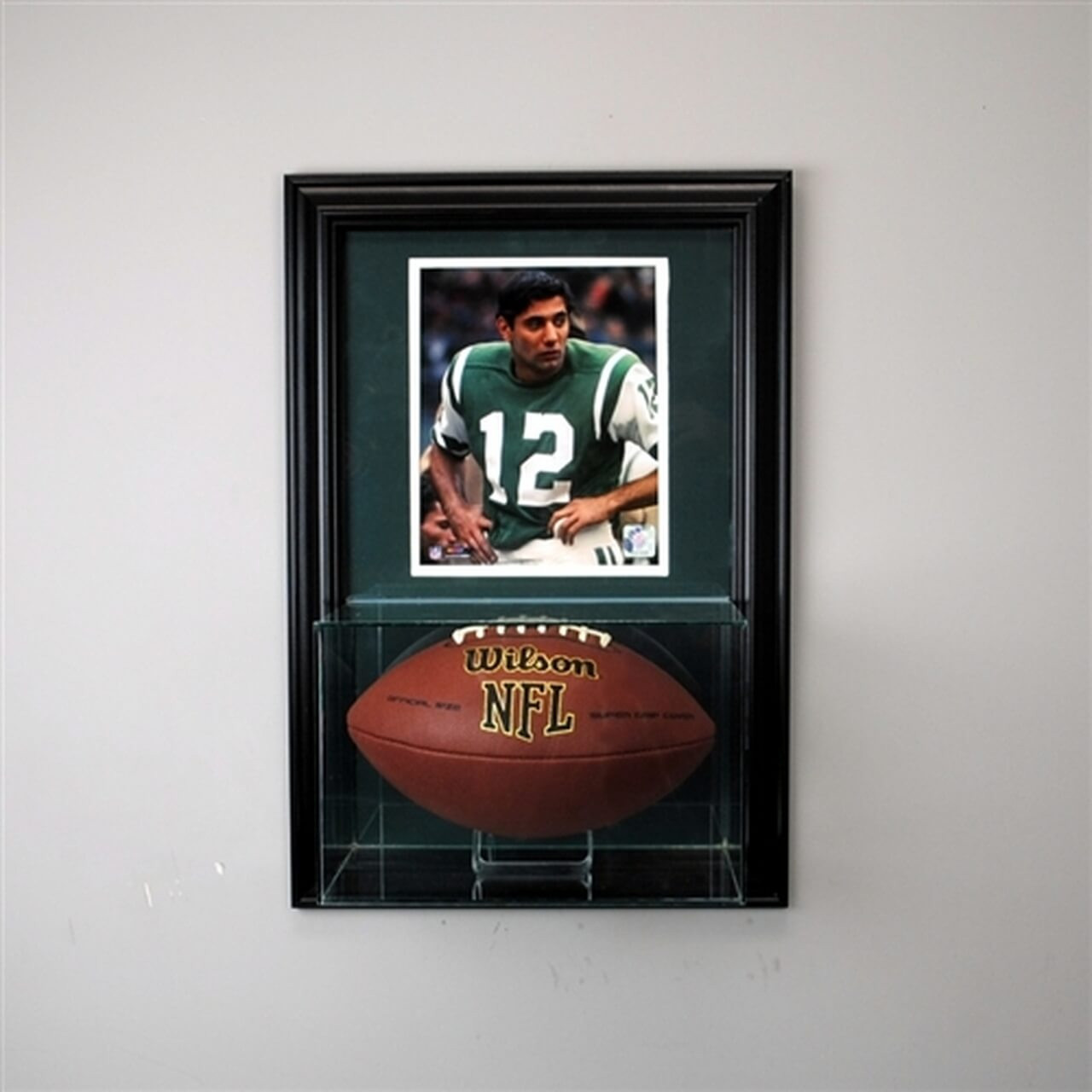 Football wall display case