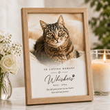 Personalized Pet Memorial Canvas Print - Framed