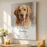 Personalized Pet Memorial Wrapped Canvas Print
