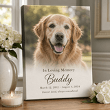 Personalized Pet Memorial Wrapped Canvas Print