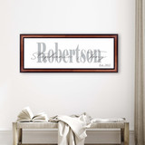 Personalized Framed Name Sign | Last Name and Couples Name | Includes the Established Date | Wedding Frame