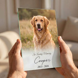 Personalized Pet Memorial Frameless Glass Photo Print