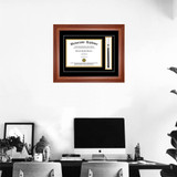 Diploma Frame with Tassel on Wall