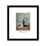 Signature Moment Frame – Personalized Framed Canvas Print with Custom Text