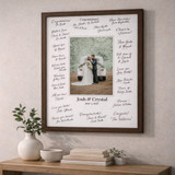 Signature Moment Frame – Personalized Framed Canvas Print with Custom Text