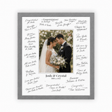 Signature Moment Frame – Personalized Framed Canvas Print with Custom Text