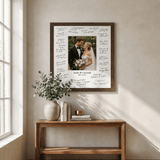 Signature Moment Frame – Personalized Framed Canvas Print with Custom Text