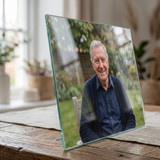 Personalized Frameless Glass Memorial Print