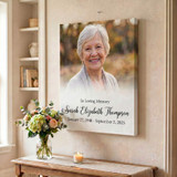 Personalized Memorial Wrapped Canvas Print