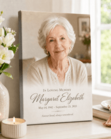 Personalized Memorial Wrapped Canvas Print