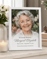 Personalized Memorial Canvas Print - Framed