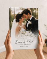 Personalized Wrapped Canvas Wedding Photo Print