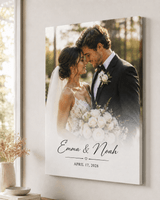 Personalized Wrapped Canvas Wedding Photo Print