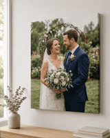 Personalized Wrapped Canvas Wedding Photo Print
