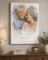 Anniversary Wrapped Canvas Photo Print