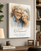 Personalized Retirement Wrapped Canvas Print
