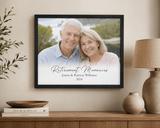 Personalized Framed Retirement Canvas