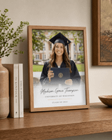 Personalized Framed Graduation Canvas