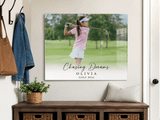 Personalized Athlete Glass Print