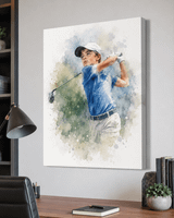 Personalized Athlete Wrapped Canvas Print