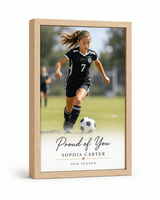 Personalized Framed Athlete Canvas
