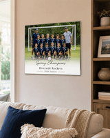 Personalized Team Glass Print