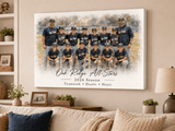 Personalized Team Canvas Print