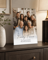 Personalized Family Glass Print