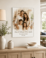 Personalized Family Glass Print