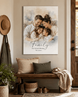 Personalized Family Glass Print